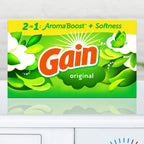 Gain Dryer Sheets Fabric Softener, Original Scent | 240 Count | Pack of 2