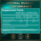 WILD FUEL 3,000mg HMB Supplement Plus Vitamin D3 - Muscle Growth, Strength, Fast Workout Recovery HMB Supplements for Men and Women - Calcium Beta-Hydroxy Beta-Methylbutyrate - 180 Capsules