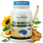 PQQ MITORESTORE Brain Supplements for Memory and Focus - Mitochondria Supplement with BioPQQ 20mg - Purest Form NOT Chemically Synthesized, Cognitive and Heart Support - 30 Vegan Capsules, Non GMO