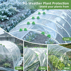 Greenhouse Hoops for Raised Beds, 36pcs Fiberglass Garden Hoops Grow Tunnel