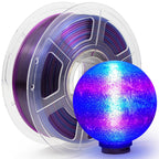 iSANMATE Matte PLA Filament 1.75mm 30-300mm/s 3D Printer Filament 1kg (2.2lbs) for Bambu Lab 3D Printers,AMS,AMSLite (Clear Blue-Purple, 1kg)