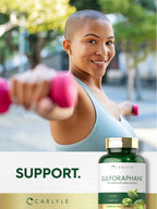 Carlyle Sulforaphane Supplement | 400 mcg | 180 Capsules | from Broccoli Seed Extract | Non-GMO and Gluten Free Formula