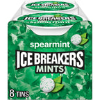 ICE BREAKERS Spearmint Sugar Free Mints Tins, 1.5 oz (8 Count)