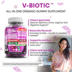 Clean Nutra Vbiotic Gummies, Cranberry, Horsetail, D-Mannose, UVA-Ursi, Probiotic Blend, Enzyme Blend, 60 Count (2)