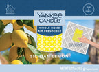 Yankee Candle Whole Home Air Freshener, Long Lasting Odor Eliminating Fragrance for Home, Continuous Room Freshener, Sicilian Lemon (Pack of 4)