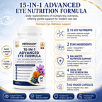 Retinova+ 15-in-1 Advanced Eye Formula, 60 Capsules
