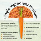 Olewo Carrots Digestive Dog Food Supplement, effective dog diarrhea relief for over 35 years, adds natural source vitamins to any dog food to promote overall health, 1-ingredient, non-GMO product, Made in Germany, 2.2 Pounds