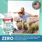 Magnesium Taurate 400mg | High Absorption | 200 Capsules for Sleep, Heart Health, Calm, Joint Supplement for Women and Men | Pure Elemental Mag Powder Plus Taurine - Extra Strength Pills