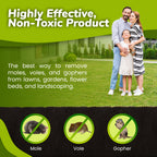 Natural Elements Mole and Vole Repellent – 100% Castor Oil Formula – Lawn and Yard Treatment – Covers Large Areas – 128 oz (1 Gallon)