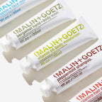 MALIN+GOETZ Best-Sellers Travel Kit | Six Everyday Essentials for Face, Body + Hair | Grapefruit Face Cleanser, Vitamin E Face Moisturizer, Peppermint Shampoo + More | Vegan, Travel-Friendly(6 x 1 oz)