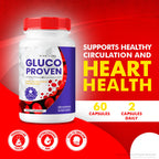 rize labs - Gluco Proven Capsules - Advanced Formula Supplement Pills, Maximum Strength Support, All Natural Plus Organic Non GMO (300 Capsules)
