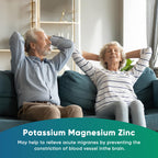 Potassium Magnesium Supplement - 150 Capsules - High Absorption Magnesium Complex - Potassium Supplement to Support Vascular Health & Leg Cramp