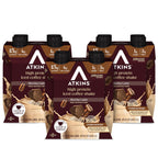 Atkins Mocha Latte Iced Coffee Flavored Protein Shake, High Protein, Low Glycemic, Low Carb and Low Sugar Shakes, Keto-Friendly, 12 Pack
