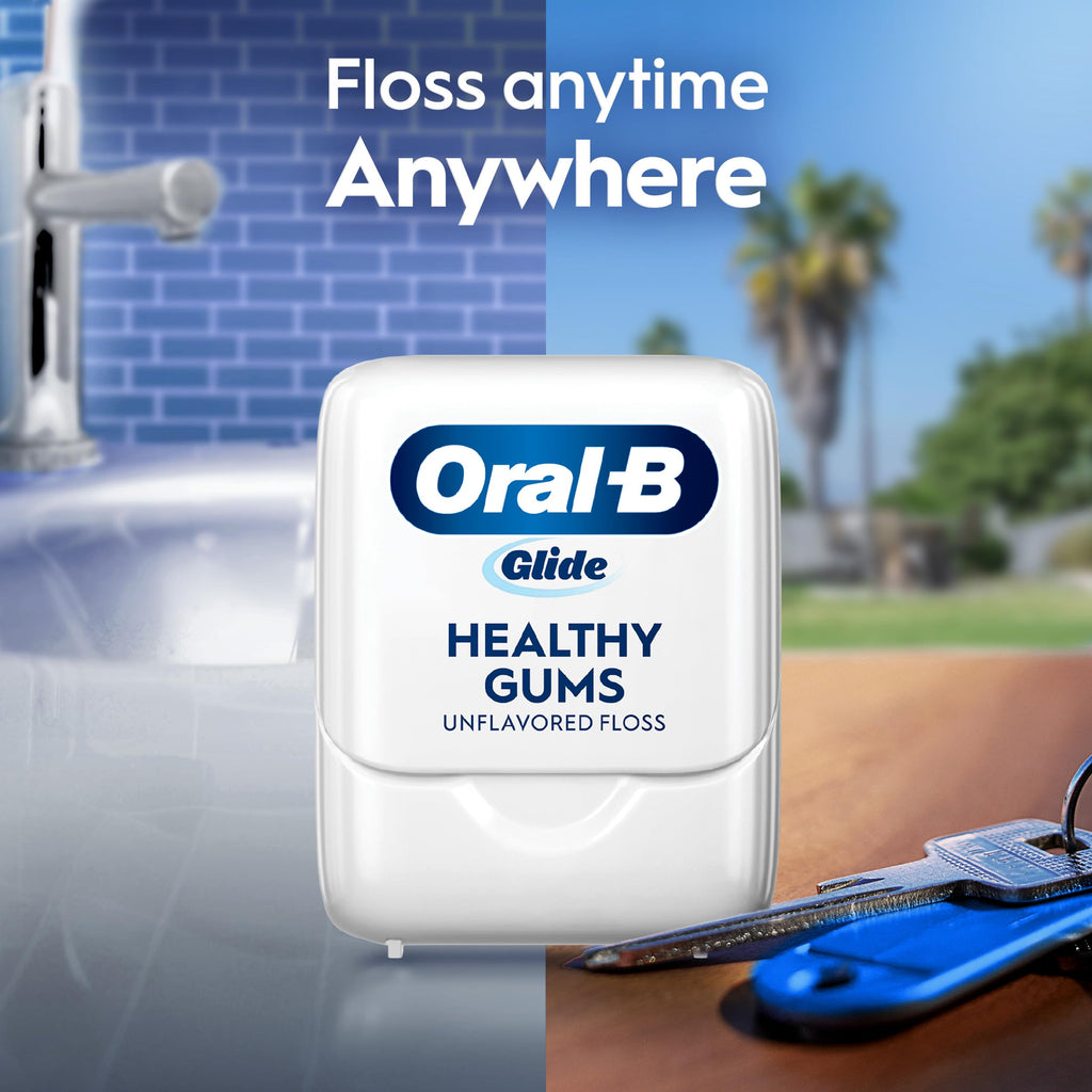 Oral-B Glide Healthy gums, unflavored floss 50M (Pack of 6)