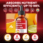 Tenmido NAD+ Supplement Liquid Drops - 9in1 with Nicotinamide Riboside, Resveratrol, Quercetin, TMG Trimethylglycine, Fisetin, Co Q10, PQQ, and Black Pepper - 30ml 1 Fl Oz