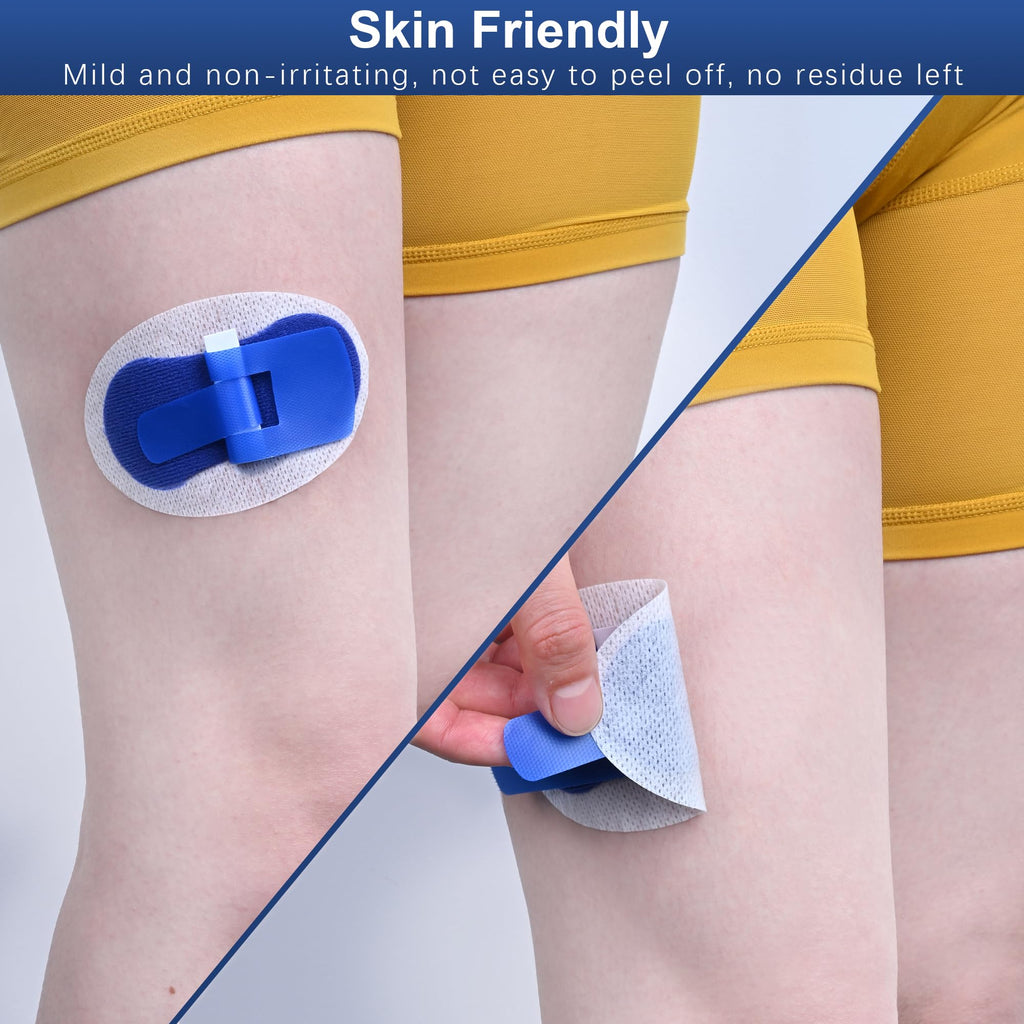 BeHerk Foley Catheter Stabilization Device, Self Adhesive Catheter Tube Urinary Leg Bag Holder Sticker, Catheter Supplies for PEG/G/Feeding Tube Holder Accessories, Pack of 10