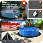 Svepndic 12ft Thickened Round Pool Liner Pad for Above Ground Swimming Pools,Swimming Pool Ground Cloth Above Ground Pool Mat Under Pool Floor Padding,Pool Equipment Pad
