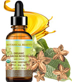 Botanical Beauty Organic SACHA INCHI OIL 100% Natural Pure Undiluted Virgin Unrefined Cold Pressed Carrier Certified Organic Oil For Face, Skin, Hair, Lip, Nails, Rich in Vitamin E (4 Fl Oz 120 ml)
