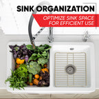 Better Houseware Sink Protectors for Kitchen Sink, Protective Metal Grid, 12x10.25x1 inches, Black Kitchen Sink Mat to Shield Sink Base from Scratches, Rust-Resistant Coating, S