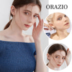 ORAZIO Threader Earrings for Women Stainless Steel Chain Earrings, Silver