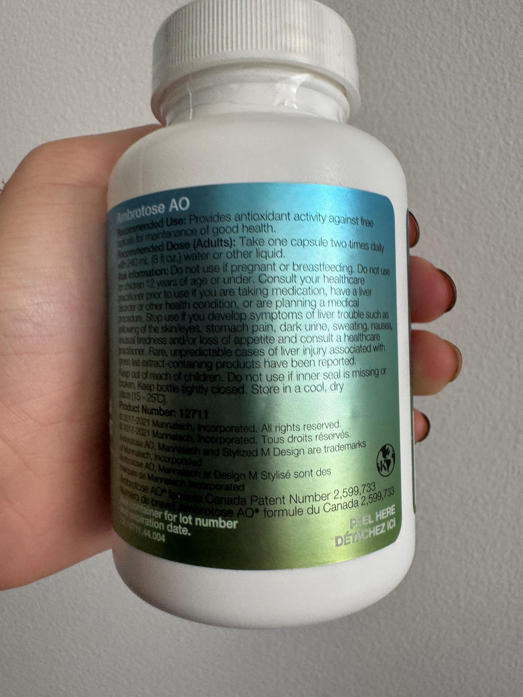 Mannatech - Ambrotose AO® - 60 Capsules