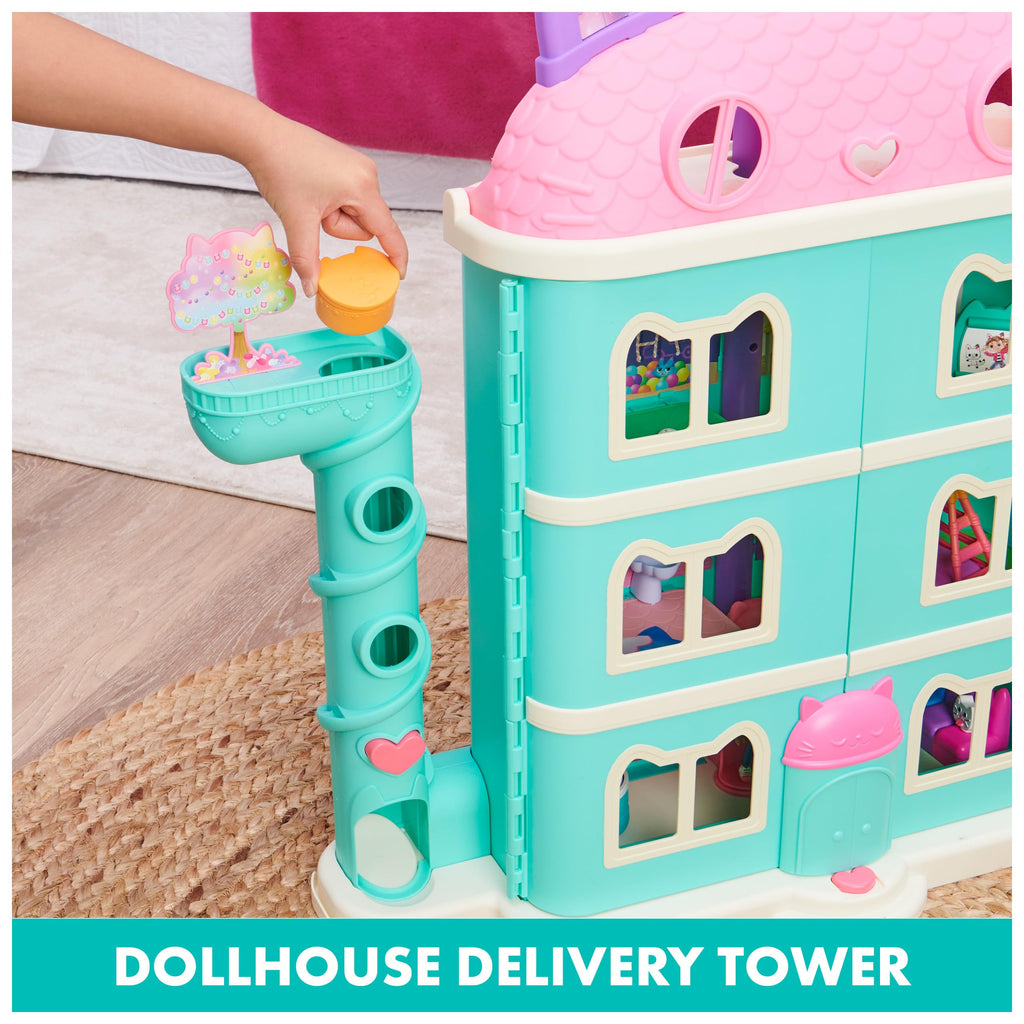Gabby’s Dollhouse, Purrfect Dollhouse with 15 Pieces including Toy Figures, Furniture, Accessories and Sounds, Kids Toys for Ages 3 and up