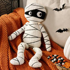Bunny Chorus Halloween Decor Throw Pillows: Cute White Teddy Fleece Mummy Throw Pillows, Fun Soft Sherpa Plush Cushion Halloween Decorations Indoor for Home Sofa Bed Office Couch Living Room