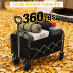 Foldable Collapsible Wagons Carts with Wheels — Folding Utility Wagon Cart
