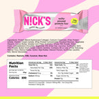 NICKS Protein Bars Salty Peanut Chocolate – 12-Count Box | 15g protein | 200 calories | Protein-Packed Snack, Low Calories, Low Carbs, Keto Friendly, No Added Sugar
