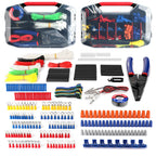 WORKPRO 582-Piece Heat Shrink Wire Connectors Kit, Electrical Wire Terminals, Electrical Repair Kit with Wire Cutter Stripper Crimping Tool
