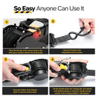 AUGO Retractable Ratchet Straps | 4 Heavy Duty Ratchet Straps Self Retractable Tie Down Straps with Soft Loops & Storage Bag for Motorcycle, Truck, Trailer, Cargo Van | 1200 Lb Break Strength 1” x 10’