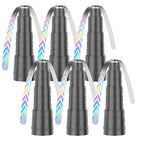 Fly Fans for Tables, Foldable Fly Fan, Chemical Free Food Fans to Keep Flies Away – Portable Safe Soft Blades Physical Fly Repellent Fans for Parties, Picnic, Camping & Outdoor Dining (6PCS)