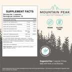 Mountain Peak Nutritionals Mood Support Formula - Supports Serotonin Levels - Hypoallergenic Dietary Supplement (90 Vegetarian Capsules)