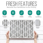 20x25x4 Furnace Filters, FC100A1037 Filter Replacement, Merv 11 Filter Media with Homequip Disposal Bag (2 Pack)