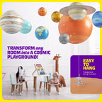 Dan&Darci Inflatable Solar System Planets for Kids - Science Toys - Boys Room Decor Ceiling - Space Gifts - Outer Space Themed Party Decorations - Astronomy Gifts 5-7, 6-8, 8-12 Years Classroom