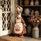 Gliswaieuznd Thanksgiving Pilgrim Porch Goose Outfits for 23'' Goose Statue