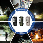 WUBEN E7 1800 Lumen Rechargeable Mini Flashlight with Magnet - Super Bright 6 Modes EDC Flashlight, Typ-C Rechargeable LED; IP68 Pocket Flashlight for Headlamp Use, Rescue, Camping