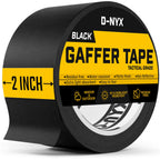 D-NYX Gaffer Tape 2 Inch x 1 Pack Brown Gaff Tape, No Residue Multipurpose Heavy Duty Gaffers Tape, Matte Finish Non-Reflective Waterproof Real Professional Grade Brown Gaffer Tape