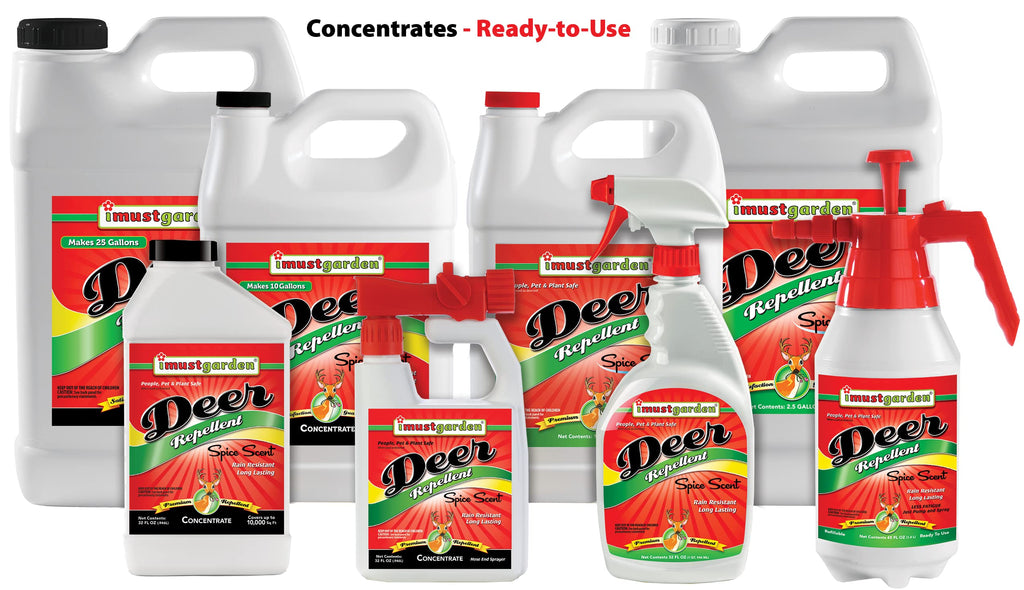I Must Garden Deer Repellent: Spice Scent Deer Spray for Gardens & Plants – Natural Ingredients – 32oz Ready to Use
