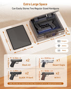 BILLCONCH Gun Safe,Biometric Fingerprint Gun Safe for Handgun Pistol Safes