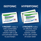 SinuCleanse Pre-Mixed Saline Packets for Sinus Rinse and Nasal Irrigation Systems, 100 Count, Made in USA, All-Natural, Pharmaceutical Grade and PH Balanced