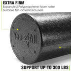 Yes4All EPP Exercise Foam Roller ��� Extra Firm High Density Foam Roller ��� Best for Flexibility and Rehab Exercises (12 inch, Black)