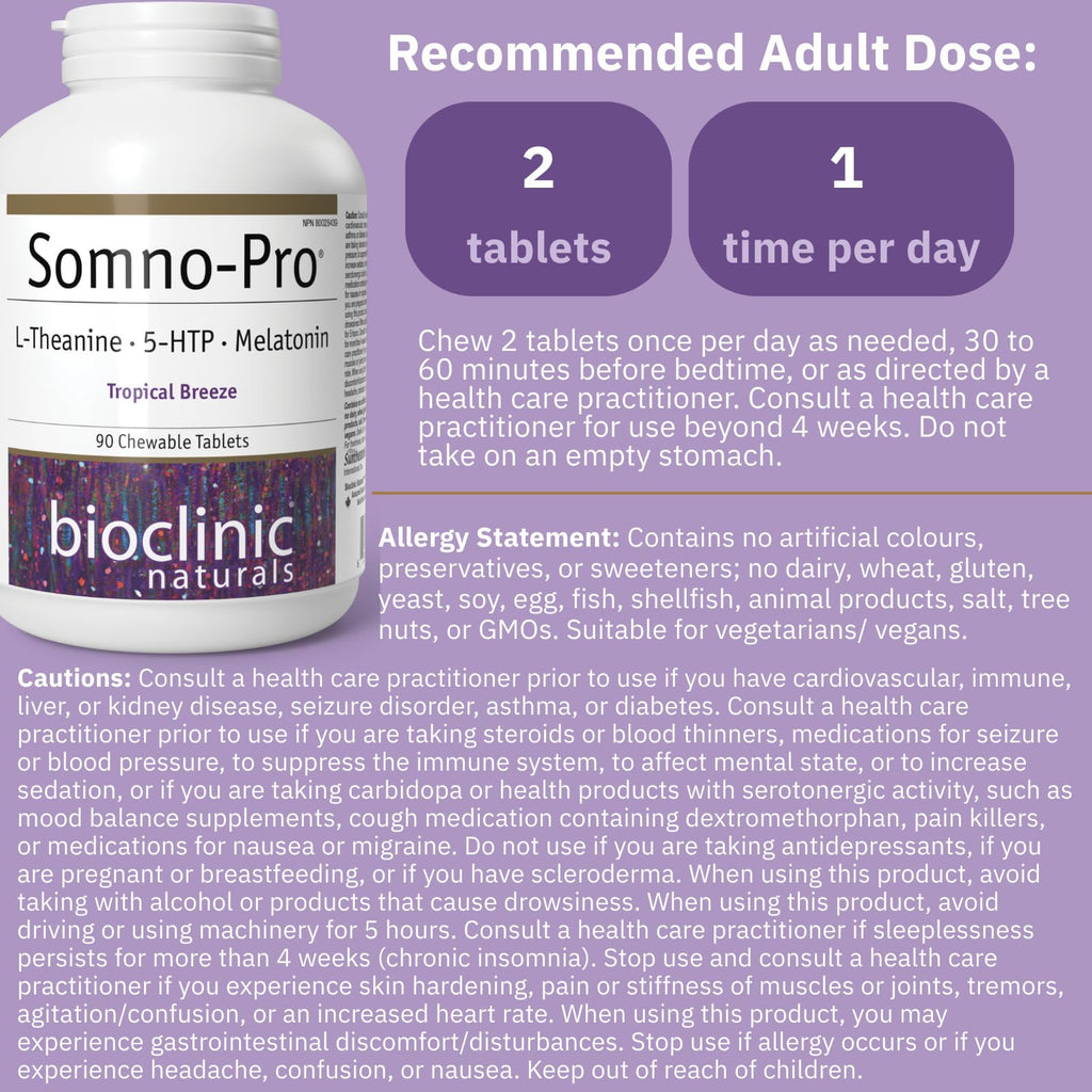 Somno Pro, Tropical Breeze 90 Chewable Tablets