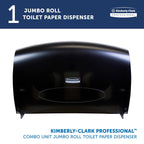 Scott Professional Jumbo Roll Toilet Paper Dispenser, Black (09551)