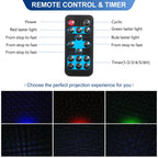 Outdoor RGB Laser Projector Lights 3 Color Starry Sky Firefly Effect