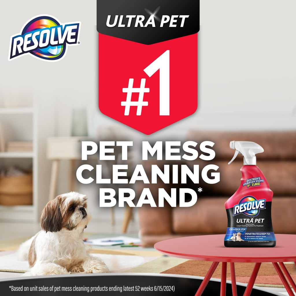 Resolve Ultra Pet Carpet Cleaner Spray, Pet Stain Remover, 32oz