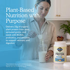 Garden of Life, Protein Powder, Vegan Protein Powder, Bcaa, Probiotics and Digestive Enzymes, Gluten and Lactose Free, Vanilla, 23.3 Ounce