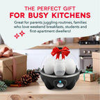 Dash Rapid Egg Cooker, 7 Eggs, Hard Boiled, Poached & Omelettes, Black