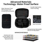 IDEATECH Smell Proof Bag, Stash Box Odor Proof, Smell Proof Containers with Lock, Odorless Travel Storage Bag, Home Organizer Case Lock Box with Accessories (Camo)