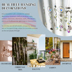 215pcs Crystal Suncatcher Craft Kit Rainbow Prisms Beads DIY Window Decor